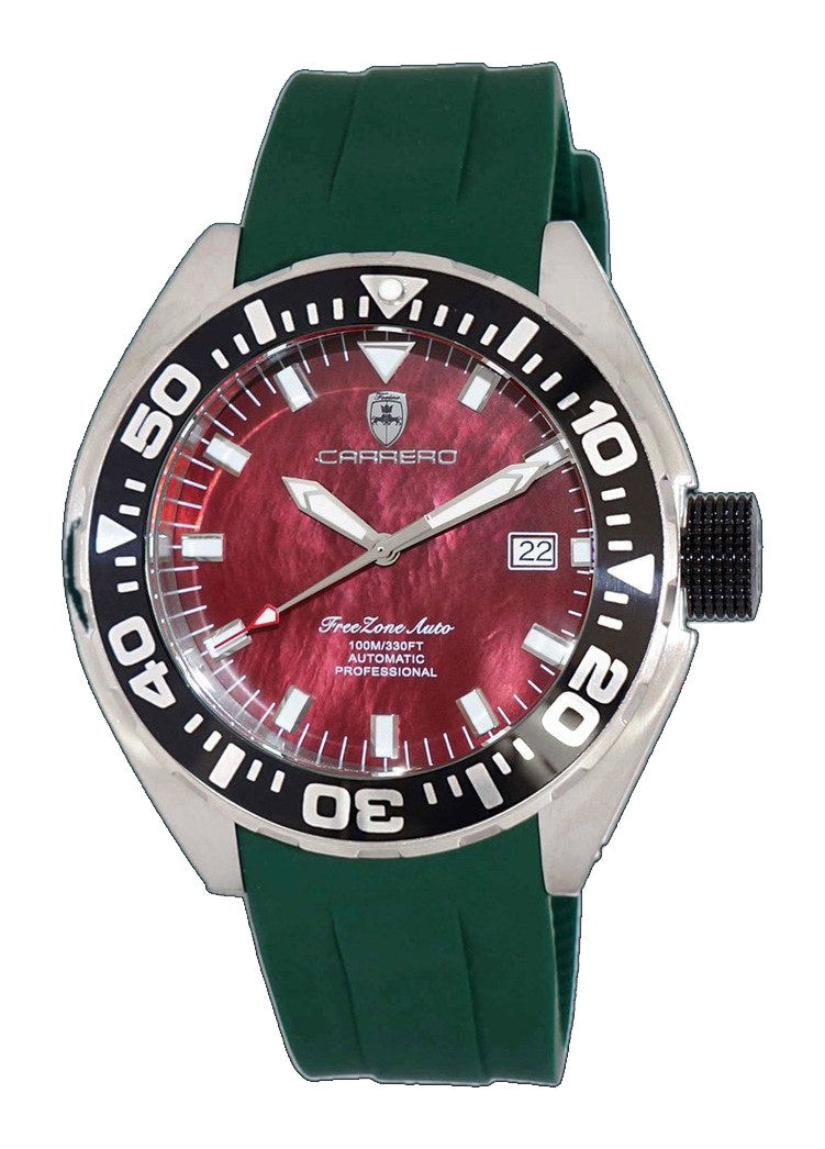 FreeZone-Auto MAROON/GREEN Maroon Dial