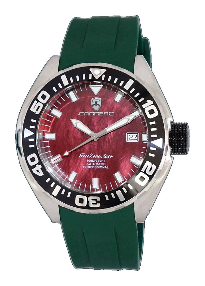 FreeZone-Auto MAROON/GREEN Maroon Dial