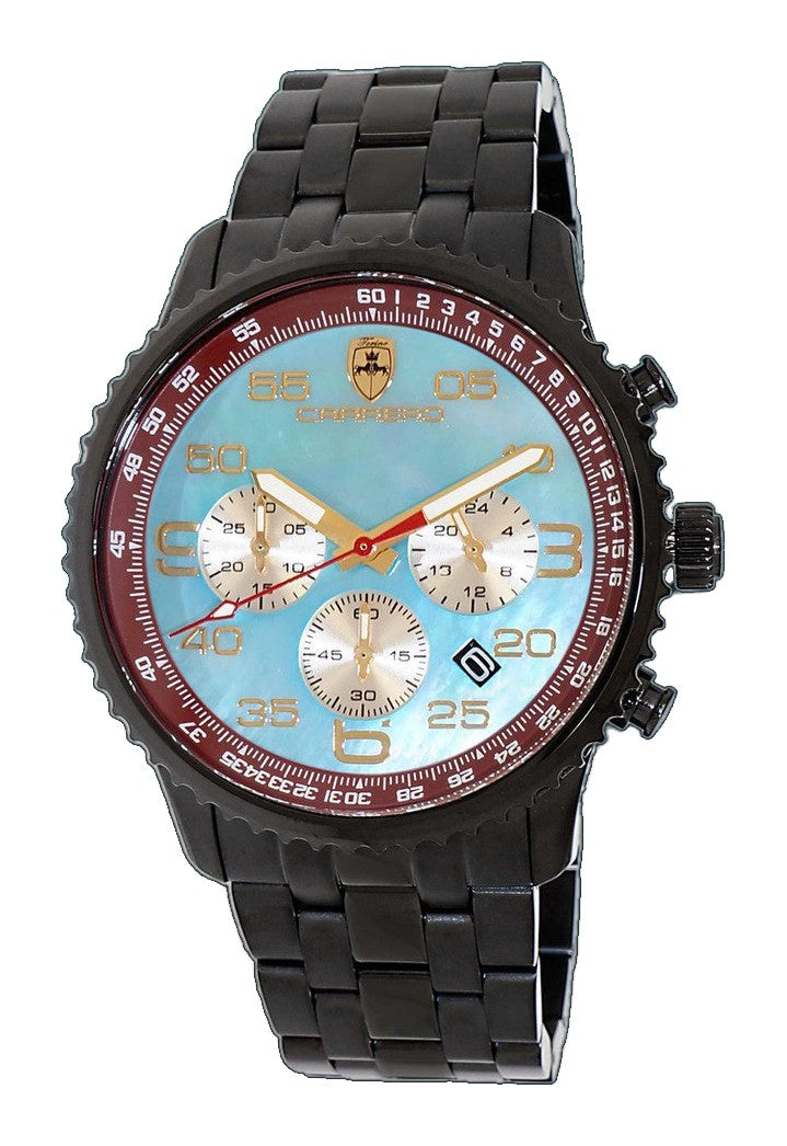 Aureum-MB IP BLACK/BLUE - GOLD Blue & White Dial