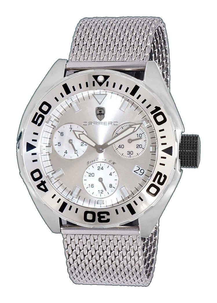 FreeZone-CH White/ Silver White Dial