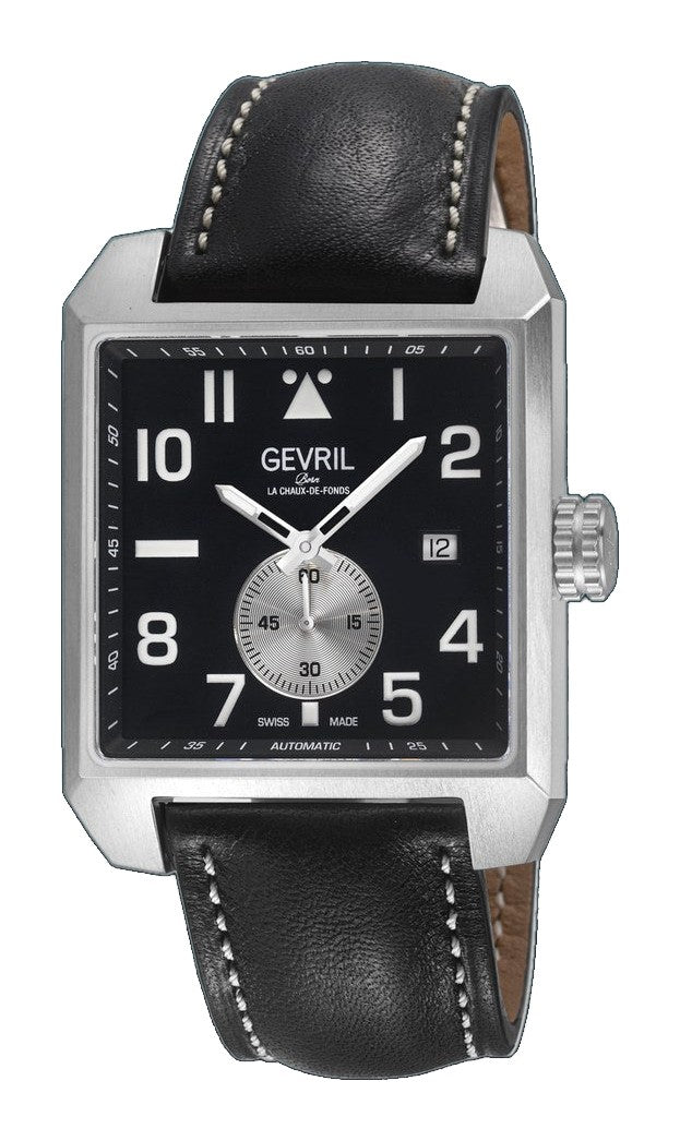 Herald Square-Sub Dial Black Dial / Black Leather Strap Black Dial