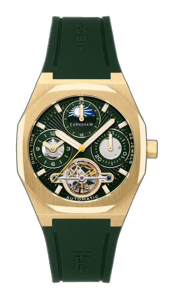 Drake Basil Breeze / Green Rubber Strap Green Dial