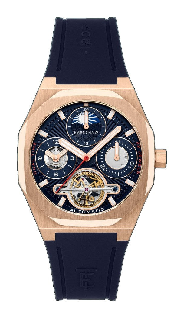 Drake Cobalt Calm  / Blue Rubber Strap Blue Dial