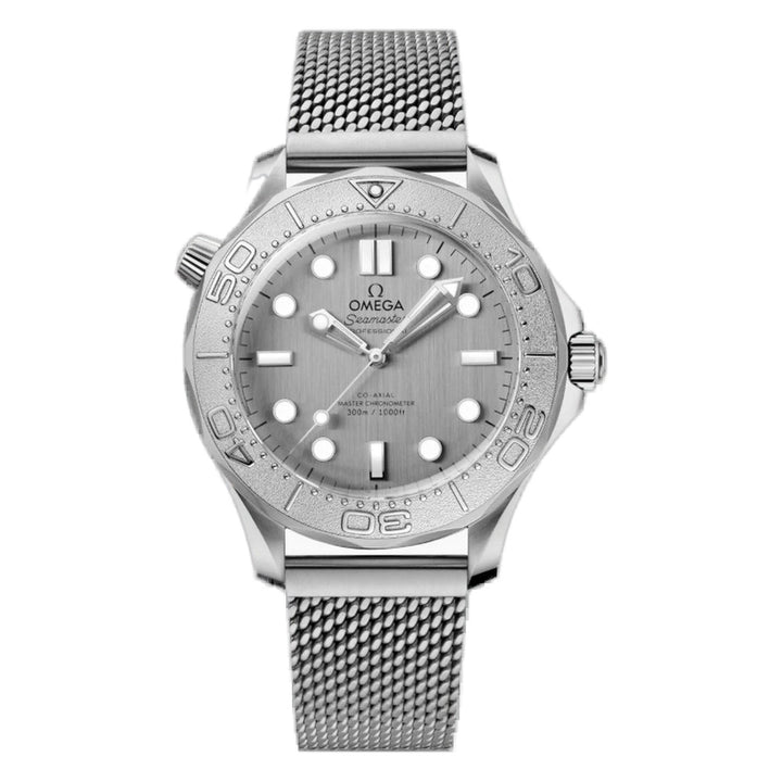 Omega Seamaster Diver 300M 42mm Grey Dial on Mesh
