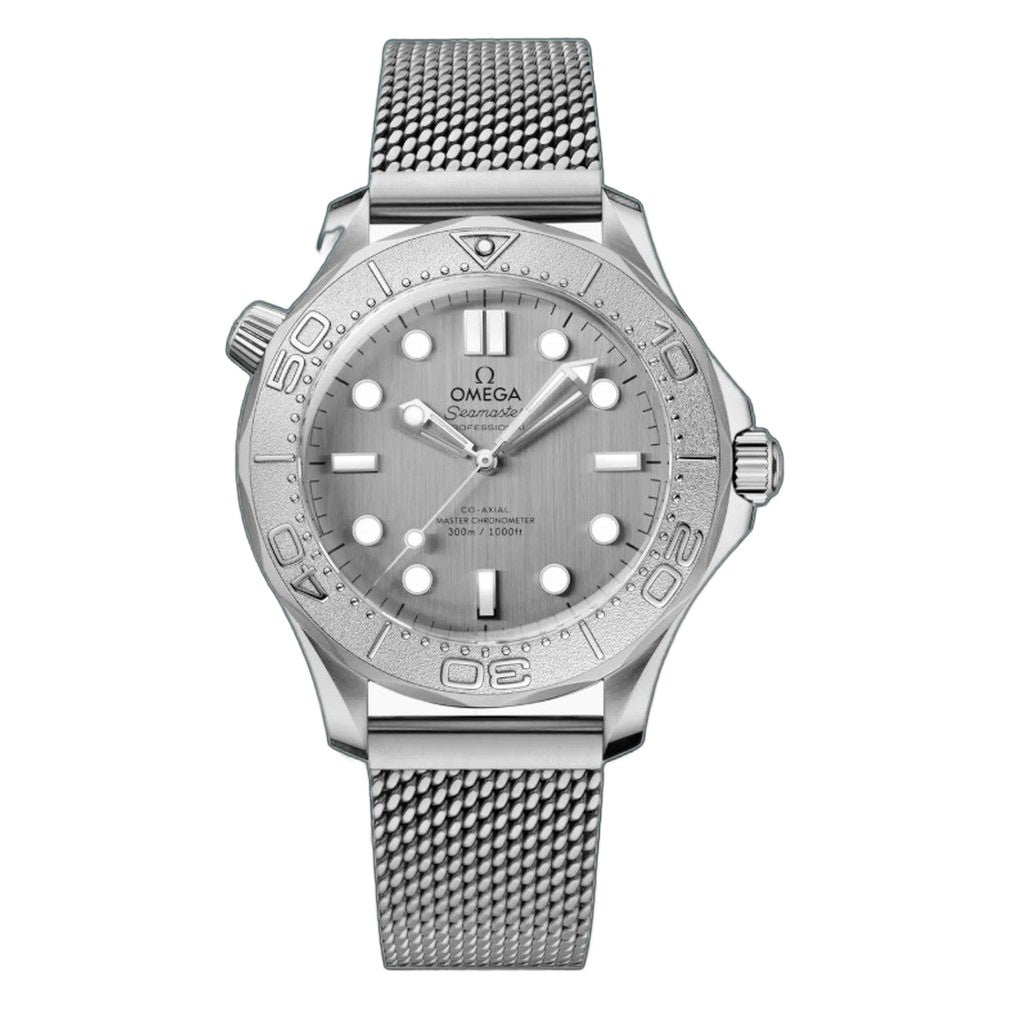 Omega Seamaster Diver 300M 42mm Grey Dial on Mesh