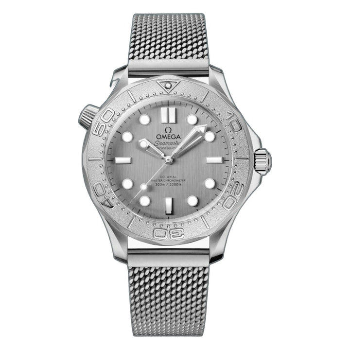 Omega Seamaster Diver 300M 42mm Grey Dial on Mesh