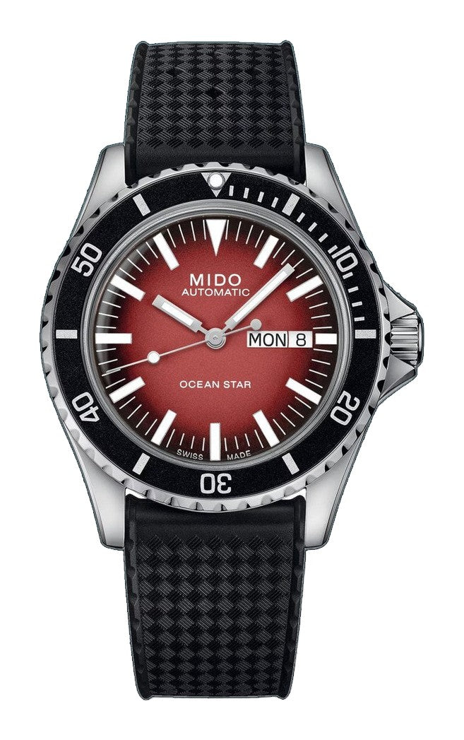 Ocean Star Tribute Gradient Black | Red Gradient Dial