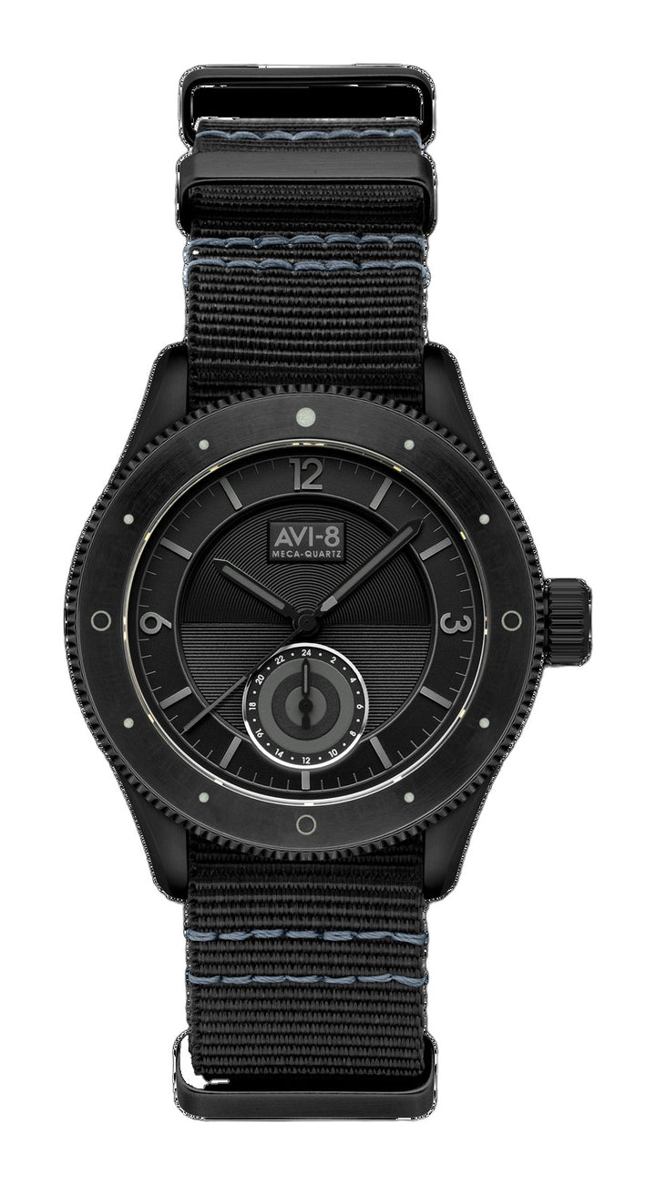 Airmaster Sector Meca-Quartz Black / Nylon | Black Dial