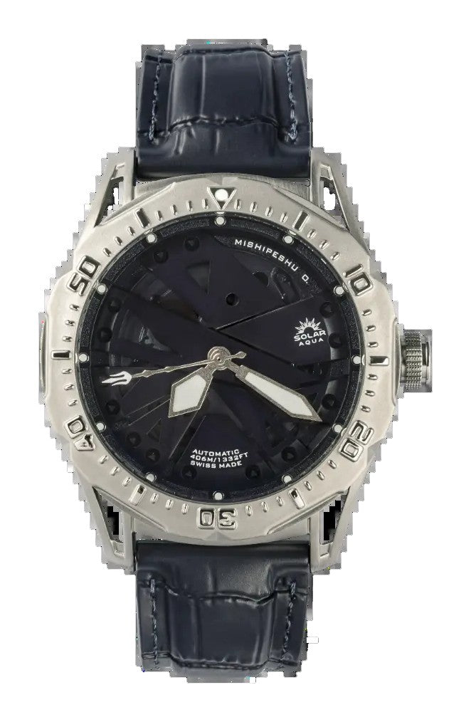 Mishipeshu O. Blue Dial / Croco Strap Blue Dial