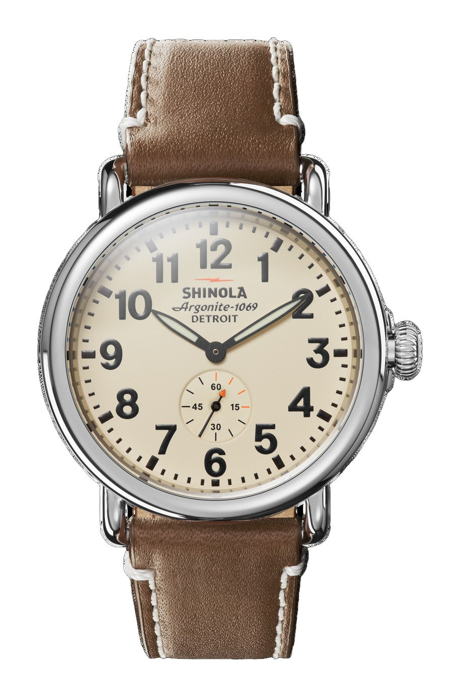 Runwell Watch Cream Dial / Brown Leather Strap