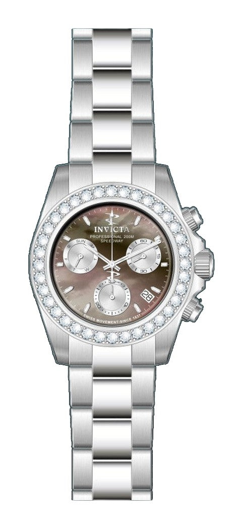 Elite Diamond Gray Mother-of-Pearl dial / Silver Stainless Steel Bracelet Gray Mother-Of-Pearl Dial