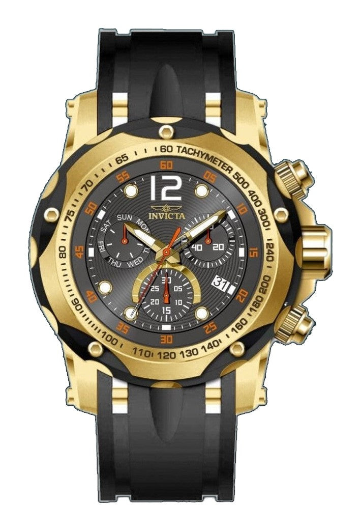 Speedway Men Black Dial / Black Silicone Strap Black Dial