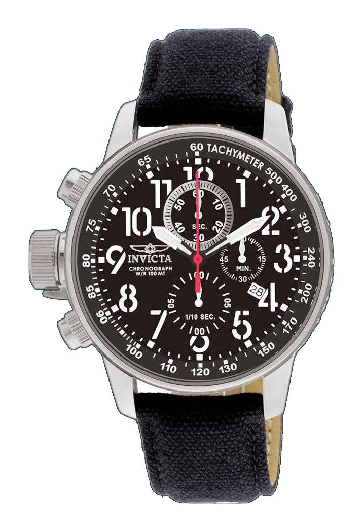 I-Force Chronograph Black Dial / Black Canvas Strap Black Dial