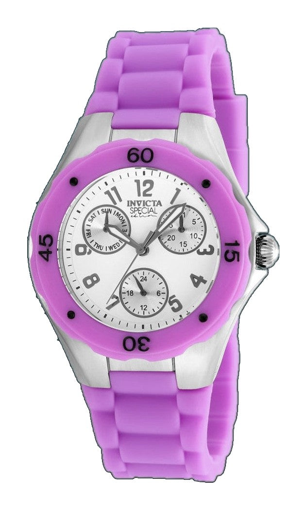 Angel White Dial / Purple Silicone Strap White Dial