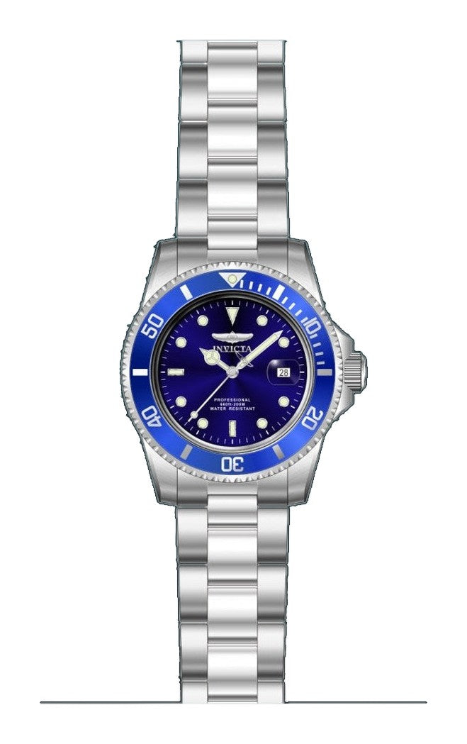 Pro Diver Blue Dial / Silver Stainless Steel Bracelet Blue Dial