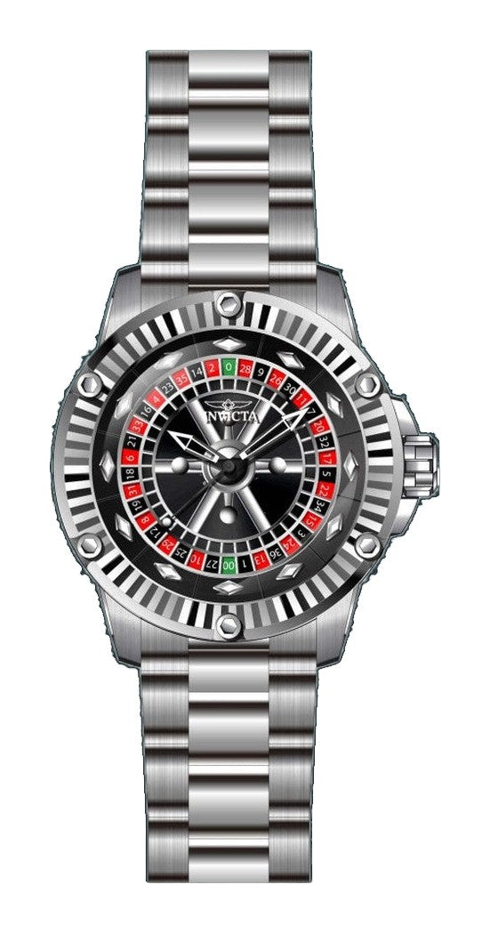 Specialty Black Dial / Silver Stainless Steel Bracelet Black Dial