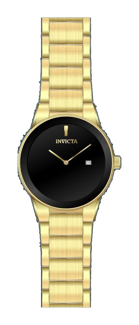 Specialty Black Dial / Gold-Tone Stainless Steel Bracelet Black Dial