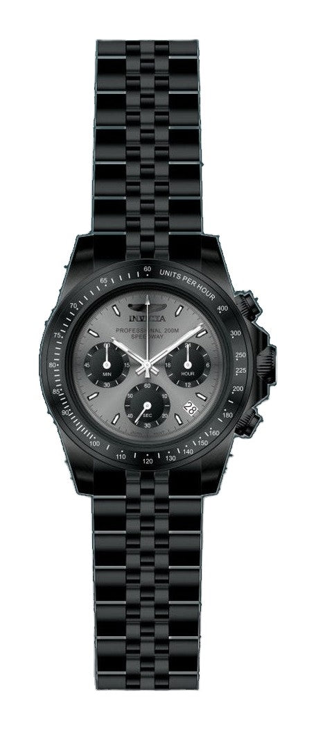 Speedway Chronograph Grey-Black Two-Tone Dial / Black Stainless Steel Bracelet Gray Dial