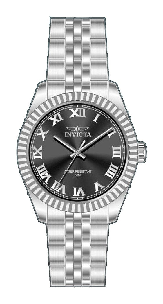 Specialty Black Dial / Silver Stainless Steel Bracelet Black Dial