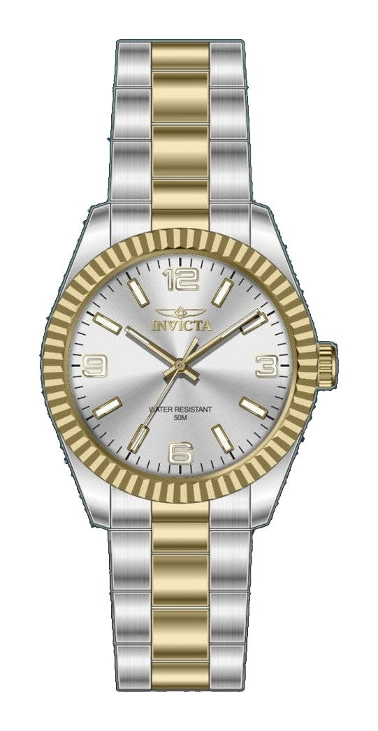 Specialty Silver Dial / Two-Tone Silver-Gold Stainless Steel Bracelet Silver Dial