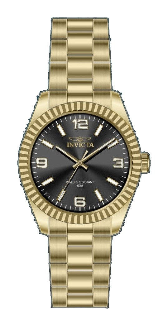 Specialty Black Dial / Gold-Tone Stainless Steel Bracelet Black Dial
