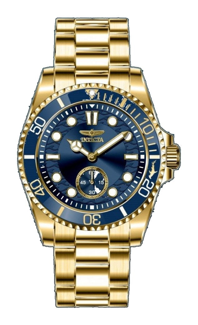 Pro Diver Men Blue Dial / Gold-Tone-Tone Stainless Steel Bracelet Blue Dial