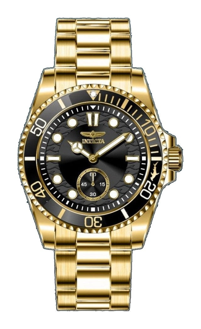 Pro Diver Men Black Dial / Gold-Tone Stainless Steel Bracelet Black Dial