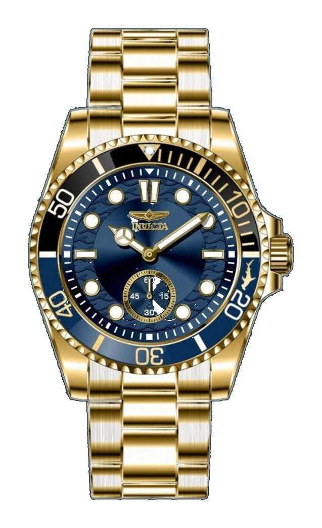 Pro Diver Men Blue Dial / Gold-Tone Stainless Steel Bracelet Blue Dial