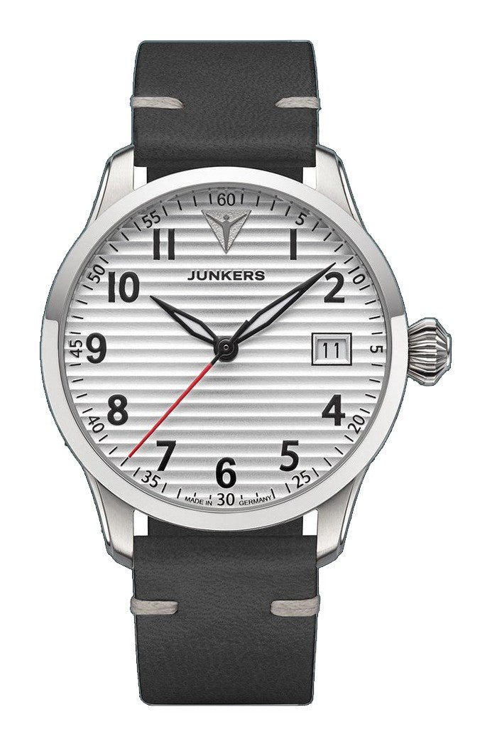 Flieger 36 Leather / Silver | Silver Dial