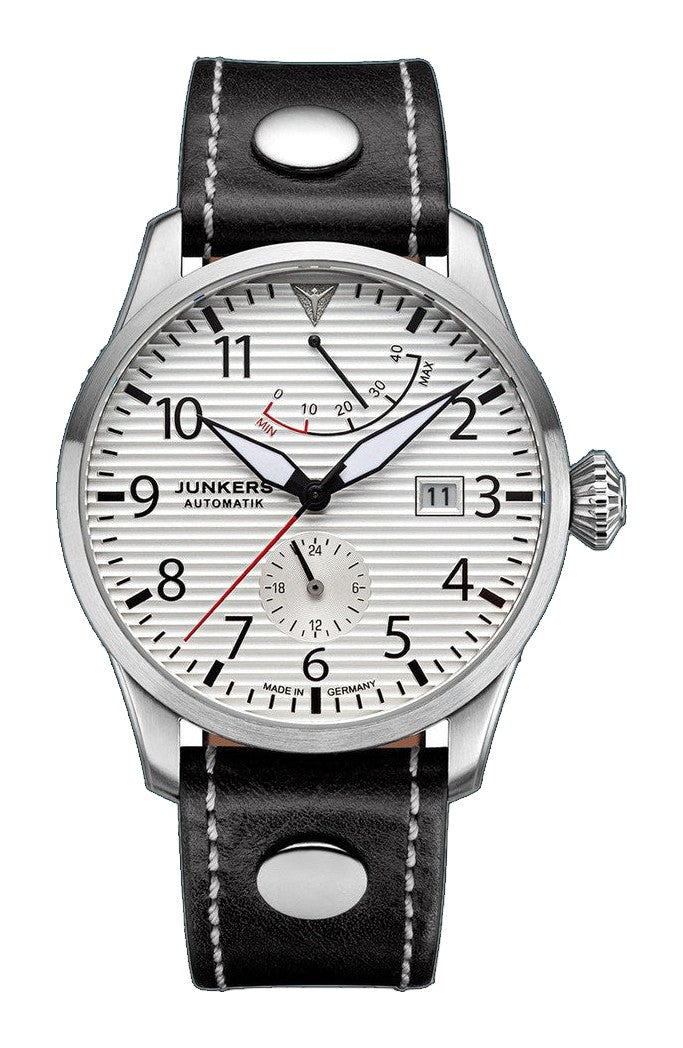 Flieger Leather / Silver Silver Dial