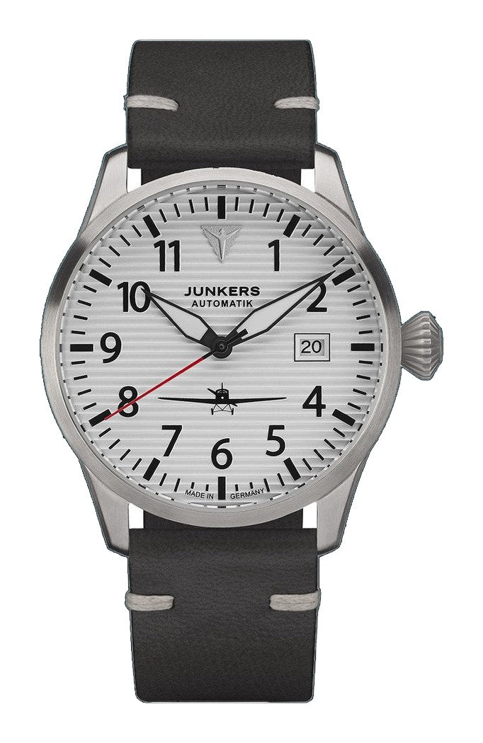 Flieger Leather / Silver Silver Dial