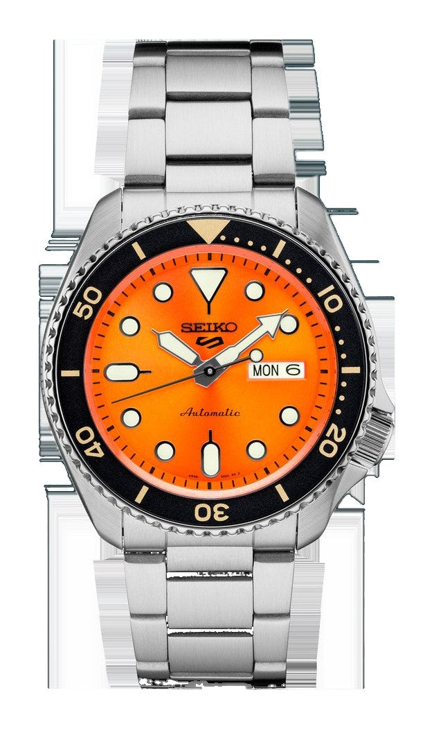 5 Sports SKX Series Orange Dial / Stainless Steel Bracelet Orange Dial