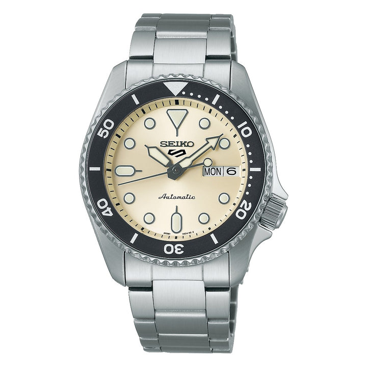 5 Sports SKX Series Mid-Size Beige Dial / Stainless Steel Bracelet Beige Dial