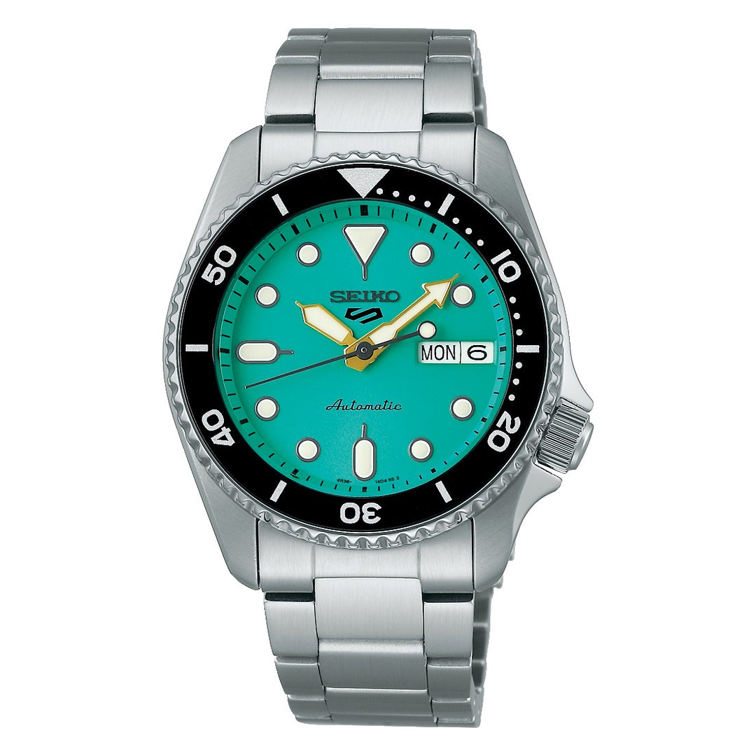 5 Sports SKX Series Mid-Size Teal Dial / Stainless Steel Bracelet Teal Dial