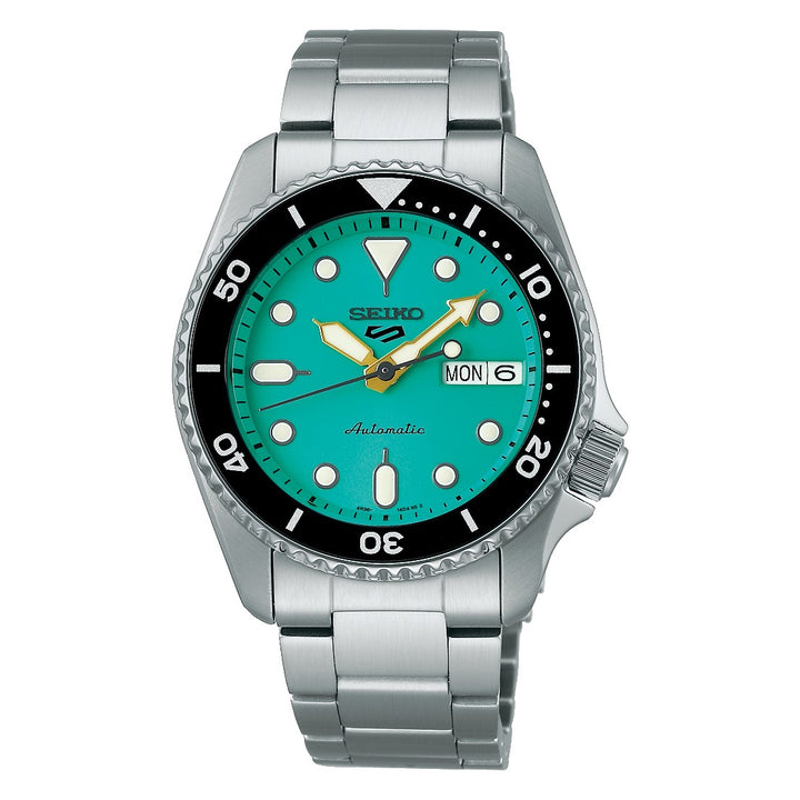 5 Sports SKX Series Mid-Size Teal Dial / Stainless Steel Bracelet Teal Dial