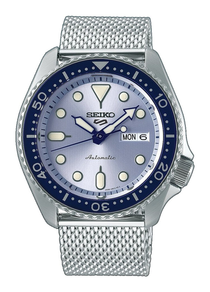 5 Sports SKX Series Blue Dial / Stainless Steel Mesh Bracelet Blue Dial