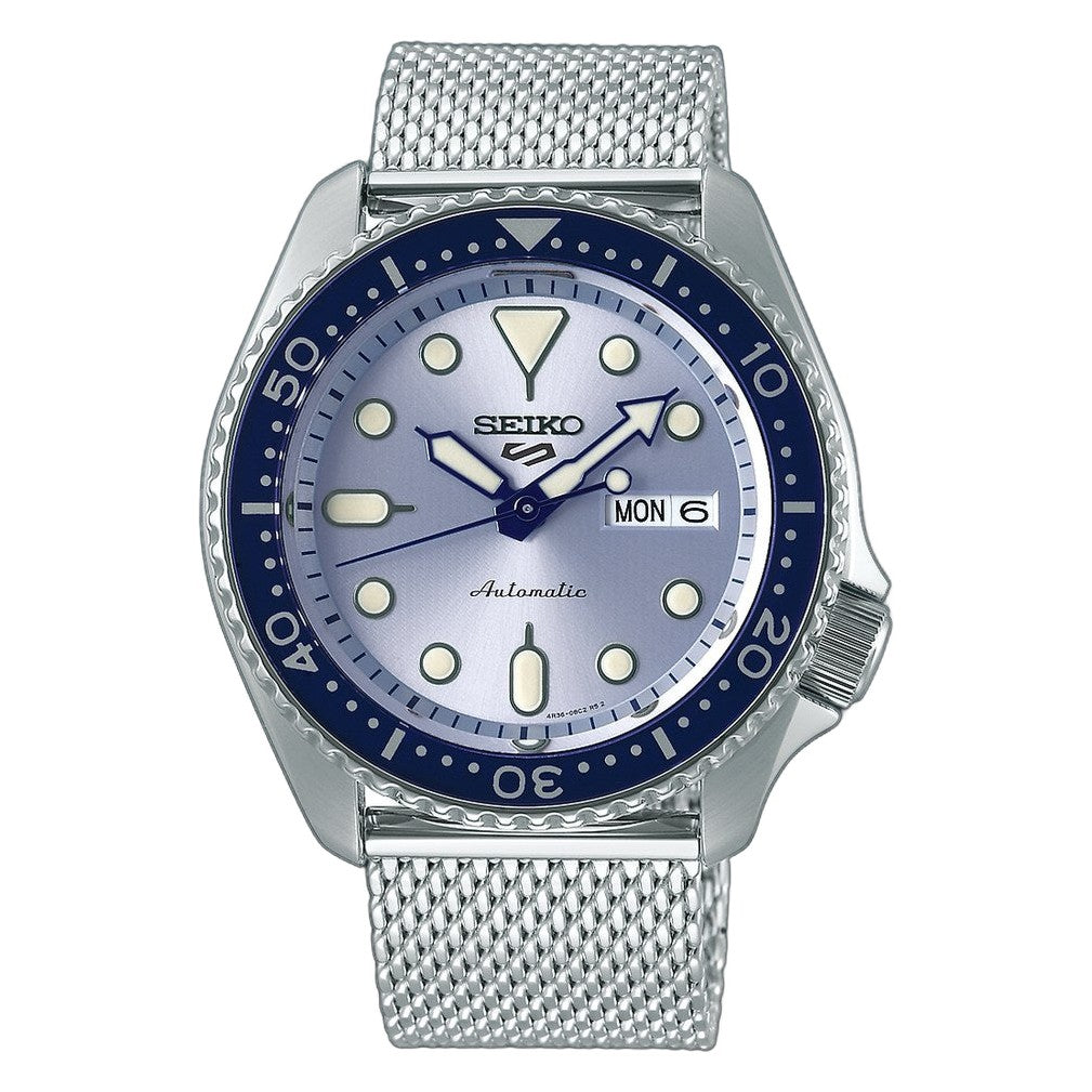 5 Sports SKX Series Blue Dial / Stainless Steel Mesh Bracelet Blue Dial