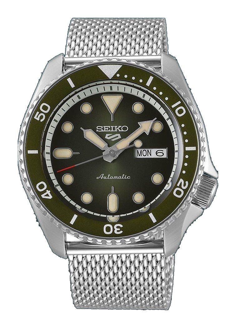 5 Sports SKX Series Green Dial / Silicone Strap Green Dial