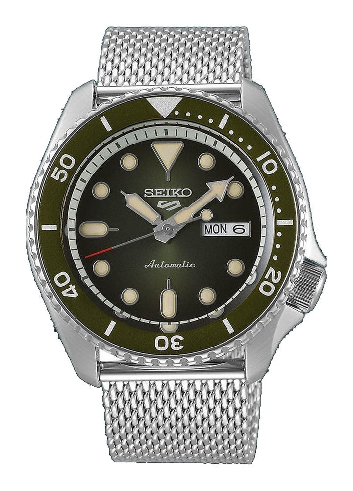 5 Sports SKX Series Green Dial / Silicone Strap Green Dial