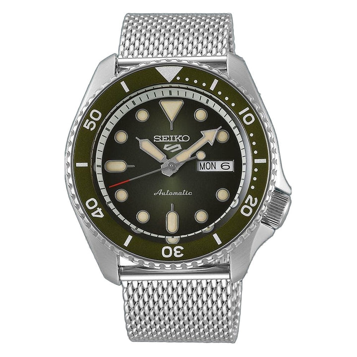5 Sports SKX Series Green Dial / Silicone Strap Green Dial