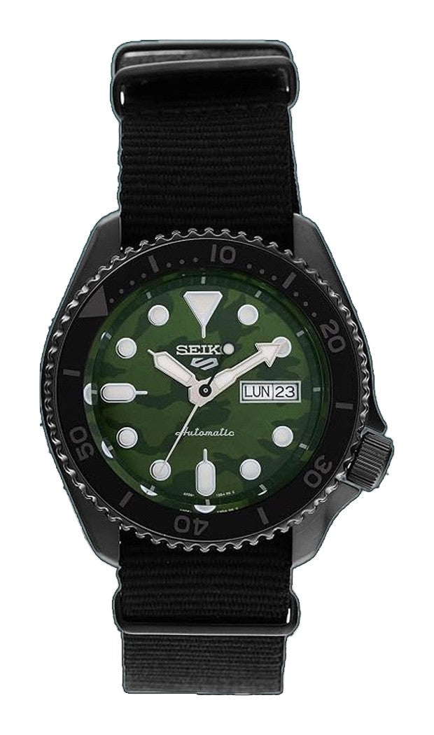 5 Sports SYX Green Camouflage Dial / Black Nylon Strap Green Dial