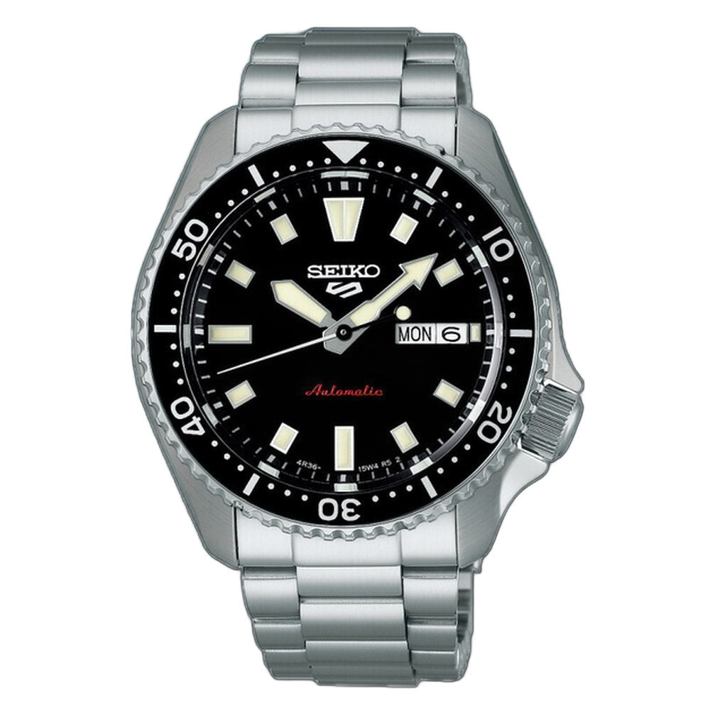5 Sports SKX Black Dial / Stainless Steel Bracelet Black Dial
