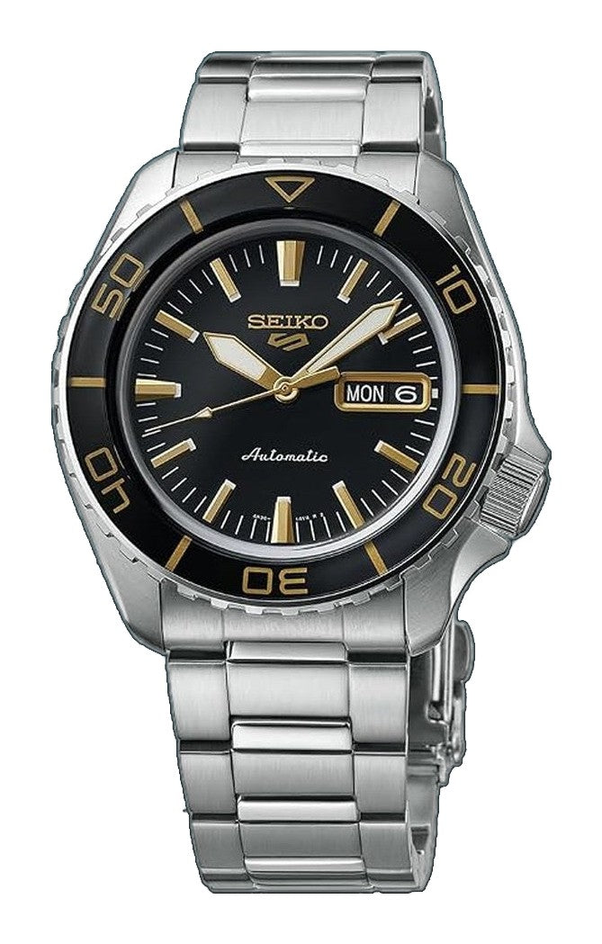 5 Sports SKX Black Dial / Stainless Steel Bracelet Black Dial