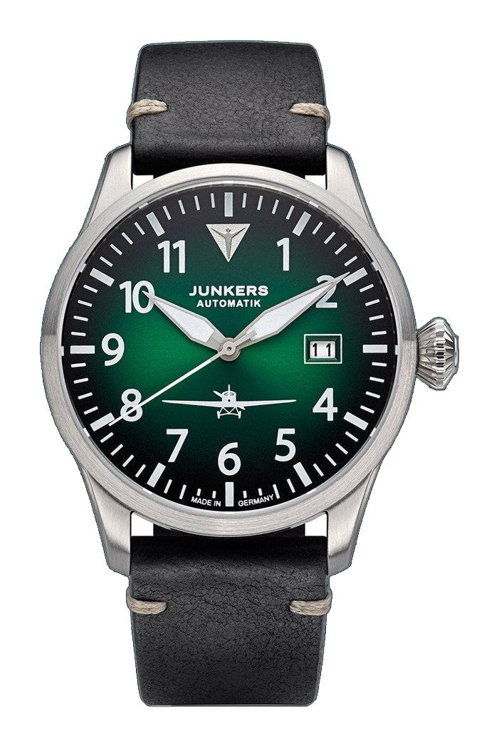 Flieger Leather / Green Green Dial