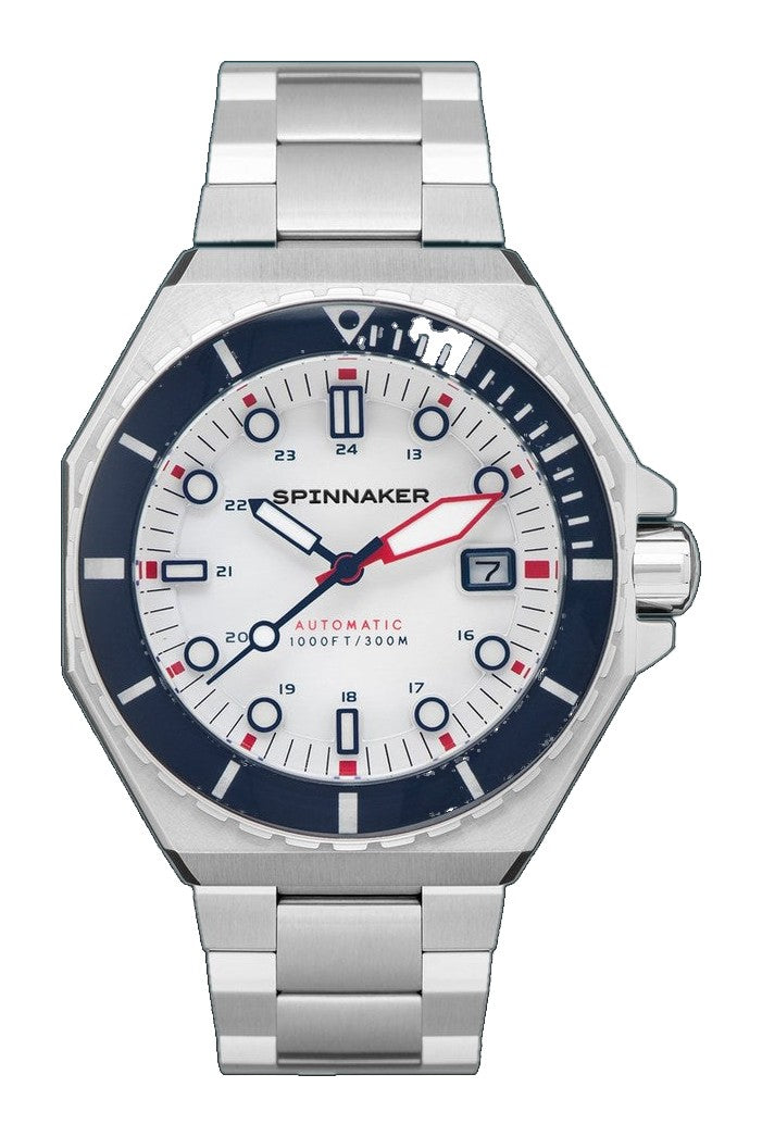 Dumas White / Blue / Stainless Steel | White Dial
