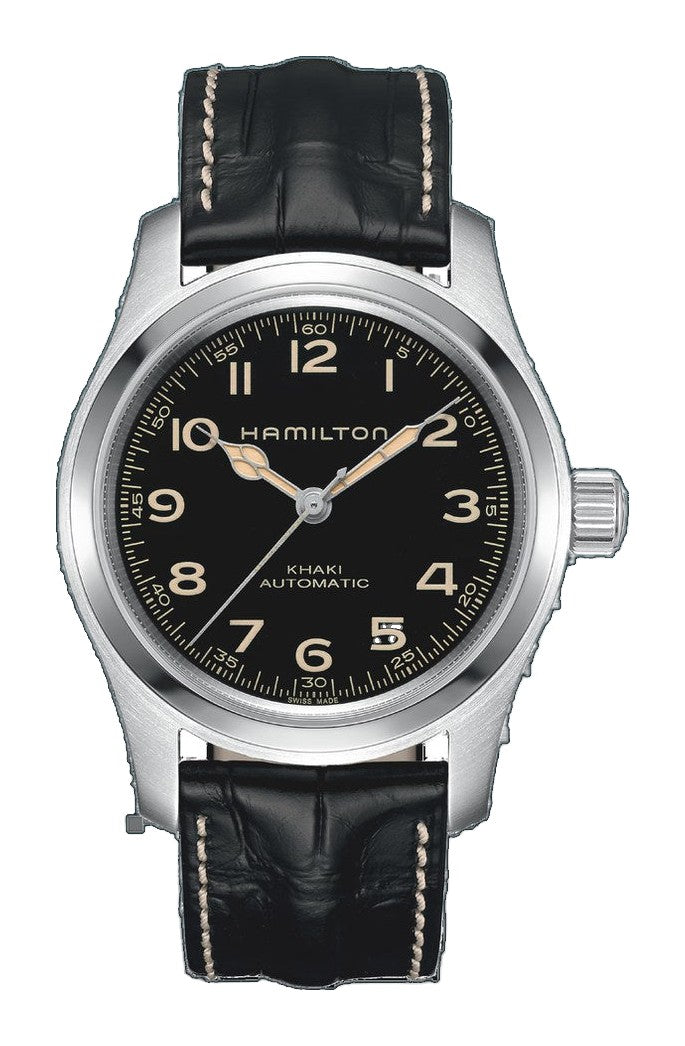 Khaki Murph Field Black dial w/ black leather strap