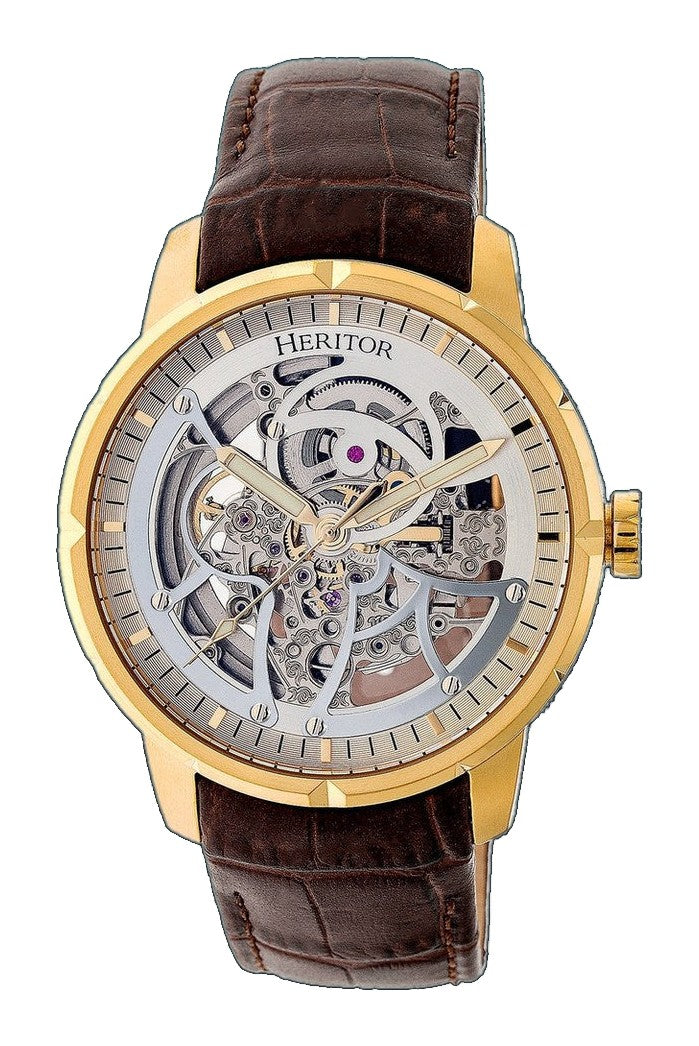Ryder Brown/Gold Silver Dial
