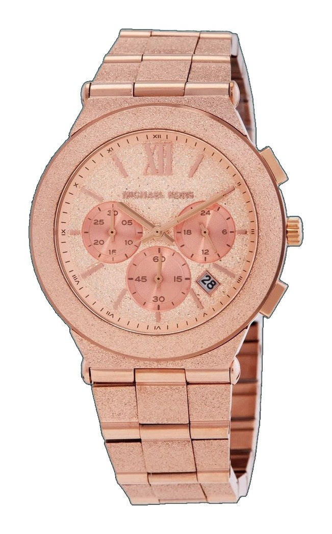 Billie Rose Gold Dial Rose Gold Stainless Steel Bracelet Chronograph 40mm Rose Gold Dial