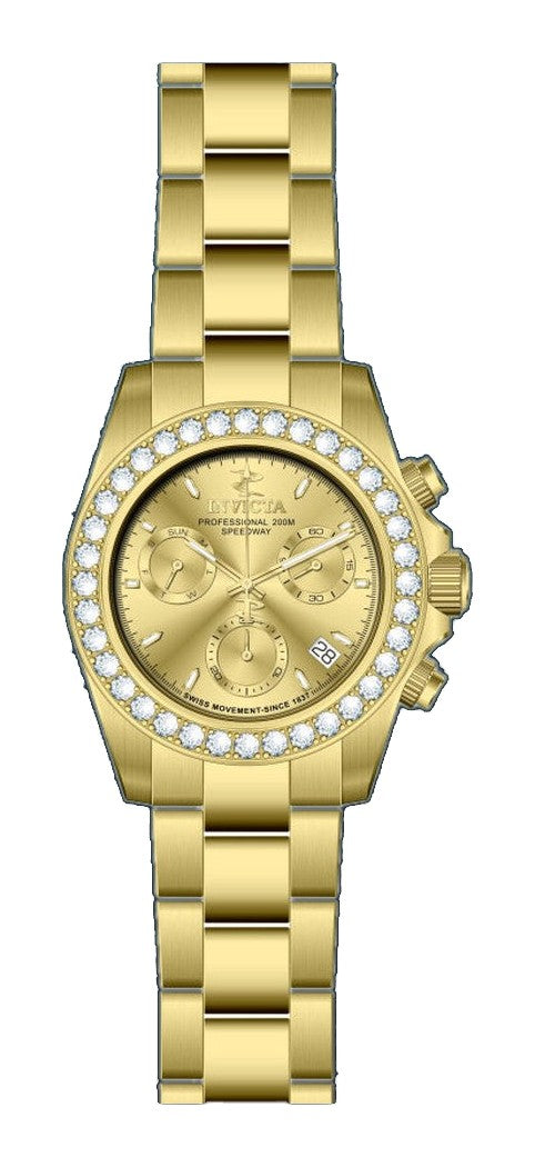 Elite Diamond Gold dial / Gold Stainless Steel Bracelet Gold Dial
