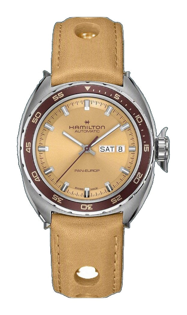 American Classic Beige dial / Beige Leather Strap Beige Dial